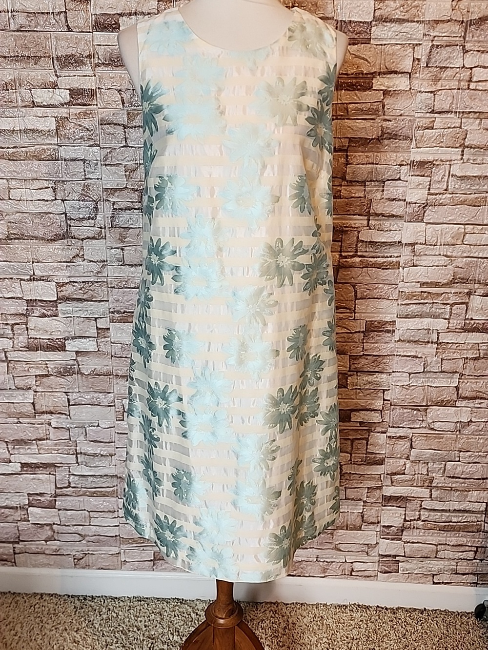 Helene Berman London Floral Sleeveless Dress
